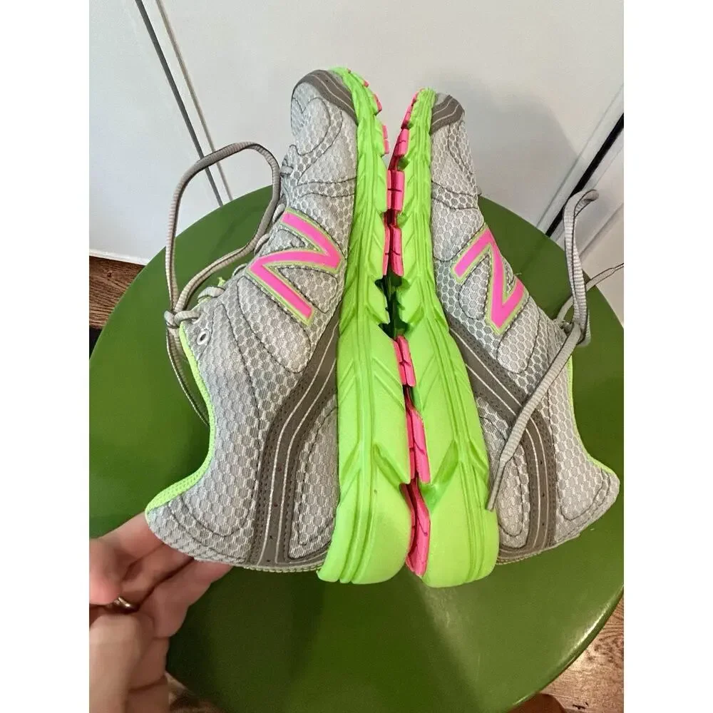 New Balance 590 V2 Running Shoes - Silver/Lime/Pink - Women’s 11